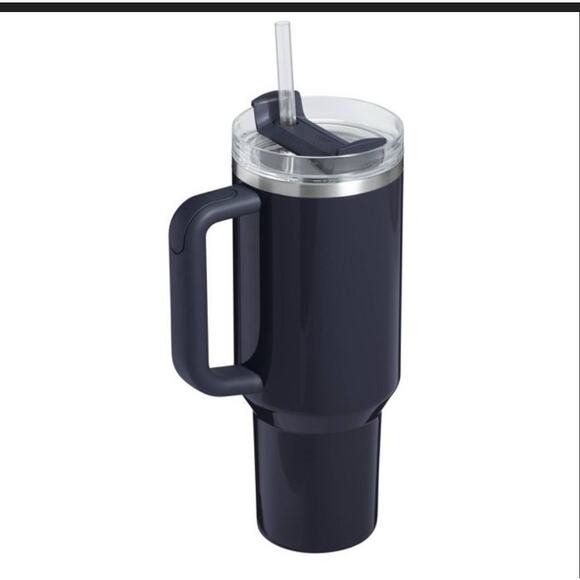 Stanley 40 oz Stainless Steel H2.0 Flowstate Quencher Tumbler e.l.f.-Bla… - Picture 2 of 3